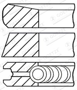 Kolvirõngakomplekt GOETZE ENGINE 08-373800-00