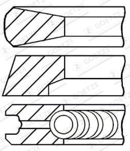 Kolvirõngakomplekt GOETZE ENGINE 08-520200-00
