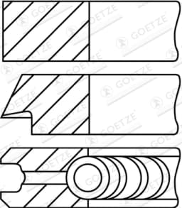 Kolvirõngakomplekt GOETZE ENGINE 08-501900-10