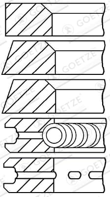 Kolvirõngakomplekt GOETZE ENGINE 08-325000-00