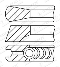 Kolvirõngakomplekt GOETZE ENGINE 08-740000-10