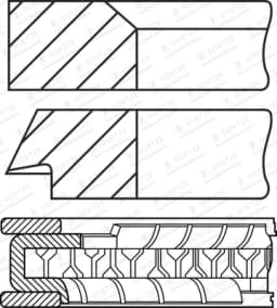 Kolvirõngakomplekt GOETZE ENGINE 08-451600-00