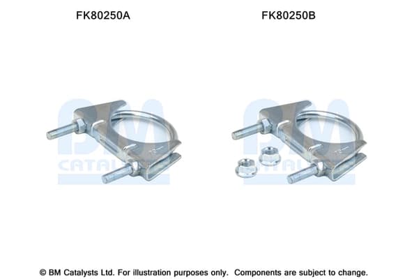 Montaažikomplekt, katalüsaator BM CATALYSTS FK80250