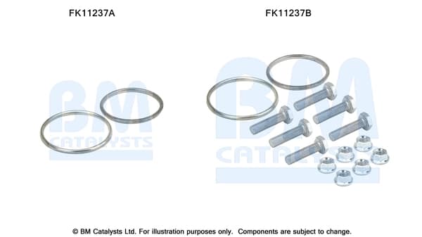 Montaažikomplekt, tahma-/partiklifilter BM CATALYSTS FK11237