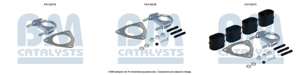 Montaažikomplekt, tahma-/partiklifilter BM CATALYSTS FK11027