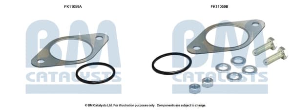 Montaažikomplekt, tahma-/partiklifilter BM CATALYSTS FK11059