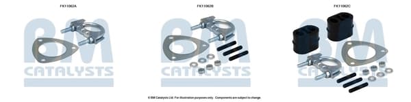 Montaažikomplekt, tahma-/partiklifilter BM CATALYSTS FK11062