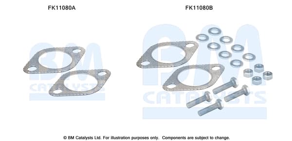 Montaažikomplekt, tahma-/partiklifilter BM CATALYSTS FK11080