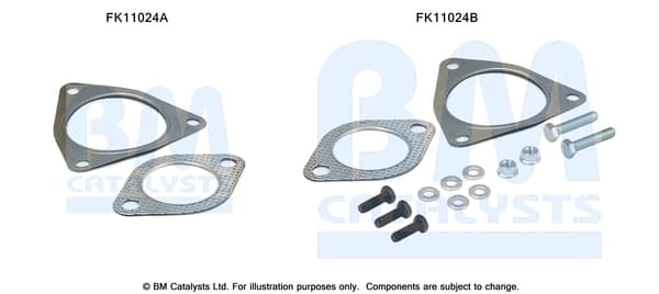 Montaažikomplekt, tahma-/partiklifilter BM CATALYSTS FK11024