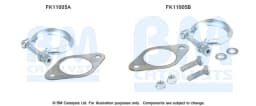 Montaažikomplekt, tahma-/partiklifilter BM CATALYSTS FK11005