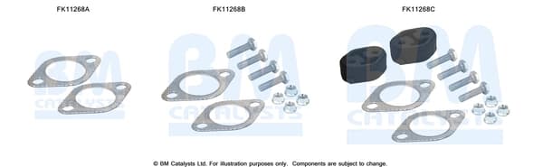 Montaažikomplekt, tahma-/partiklifilter BM CATALYSTS FK11268