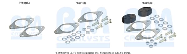 Montaažikomplekt, heitgaasitoru BM CATALYSTS FK50168