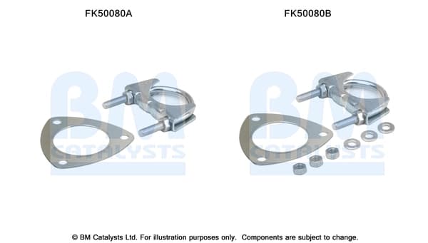 Montaažikomplekt, heitgaasitoru BM CATALYSTS FK50080