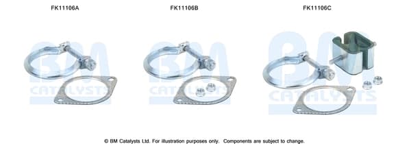 Montaažikomplekt, tahma-/partiklifilter BM CATALYSTS FK11106