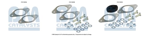 Montaažikomplekt, tahma-/partiklifilter BM CATALYSTS FK11023