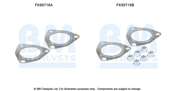 Montaažikomplekt, katalüsaator BM CATALYSTS FK90716