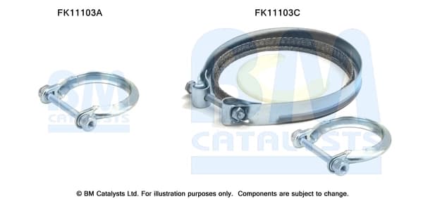 Montaažikomplekt, tahma-/partiklifilter BM CATALYSTS FK11103