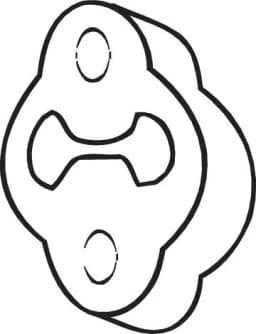 Kummiriba, väljalaskesüsteem BOSAL 255-009
