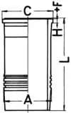 Silindrihülss KOLBENSCHMIDT 89889110