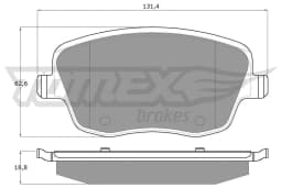 Piduriklotsi komplekt, ketaspidur TOMEX Brakes TX 13-59