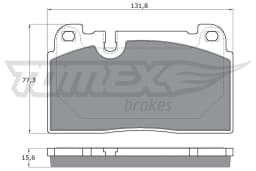 Piduriklotsi komplekt, ketaspidur TOMEX Brakes TX 17-14