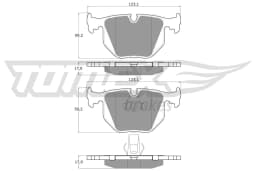 Piduriklotsi komplekt, ketaspidur TOMEX Brakes TX 13-19