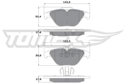 Piduriklotsi komplekt, ketaspidur TOMEX Brakes TX 17-39