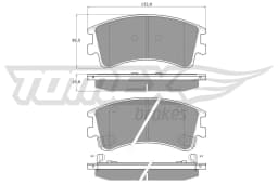 Piduriklotsi komplekt, ketaspidur TOMEX Brakes TX 13-03