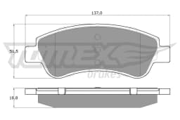 Piduriklotsi komplekt, ketaspidur TOMEX Brakes TX 14-64