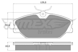 Piduriklotsi komplekt, ketaspidur TOMEX Brakes TX 10-761