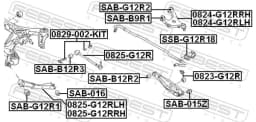Kumeruste korrigeerimiskruvide komplekt FEBEST 0829-002-KIT