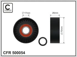 Pingutusrull, soonrihm CAFFARO 500054