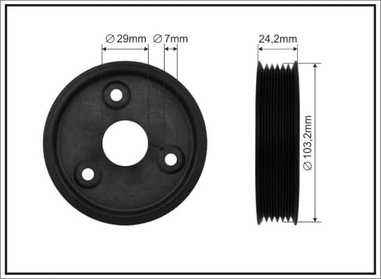 Rihmaratas, roolivõimendi pump CAFFARO 500322