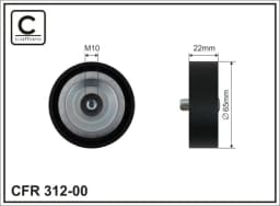Seade-/juhtrull, soonrihm CAFFARO 312-00