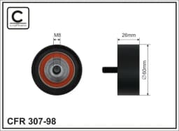 Seade-/juhtrull, soonrihm CAFFARO 307-98