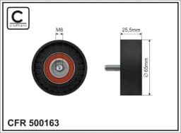 Seade-/juhtrull, soonrihm CAFFARO 500163