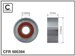 Seade-/juhtrull, soonrihm CAFFARO 500394