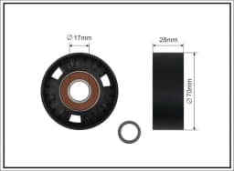 Seade-/juhtrull, soonrihm CAFFARO 315-00 SC