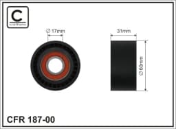 Pingutusrull, soonrihm CAFFARO 187-00