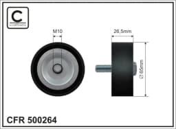Seade-/juhtrull, soonrihm CAFFARO 500264