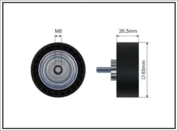 Seade-/juhtrull, soonrihm CAFFARO 444-03
