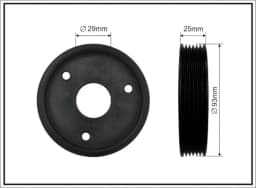 Rihmaratas, roolivõimendi pump CAFFARO 400-00