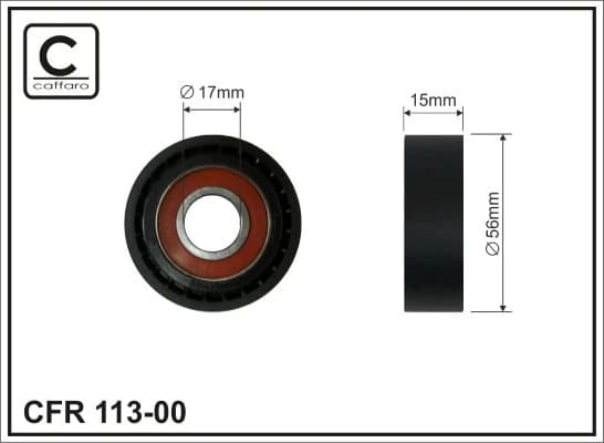 Seade-/juhtrull, soonrihm CAFFARO 113-00