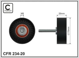 Seade-/juhtrull, soonrihm CAFFARO 234-20