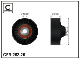 Seade-/juhtrull, soonrihm CAFFARO 262-26