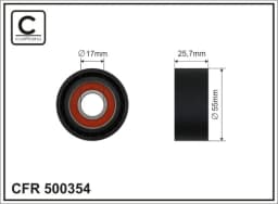 Pingutusrull, soonrihm CAFFARO 500354