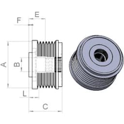 Rihmaratas, generaator HC-Cargo F 032 337 680