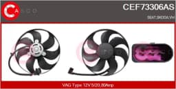 Ventilaator, mootorijahutus CASCO CEF73306AS