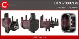 Survemuundur, heitgaaside juhtimine CASCO CPC70007GS