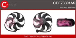 Ventilaator, mootorijahutus CASCO CEF73301AS